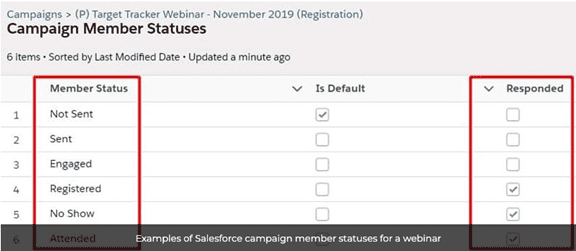 Campaign Member Statuses | Salesforce